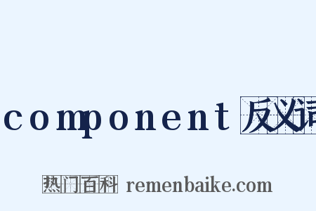 component反义词是什么意思的图片